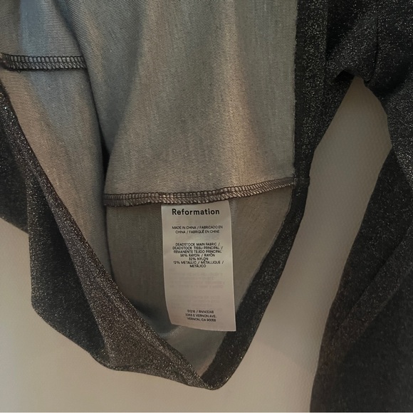 Reformation Bailey sparkly mock neck - Picture 4 of 5